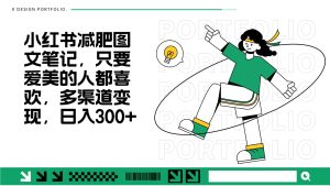 减肥图文笔记,只要爱美的人都喜欢,制作简单,小白也能如入300+-湘创网