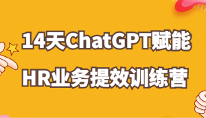 ChatGPT赋能HR业务提效14天训练营,从小白到应用高手在HR工作中灵活应用-湘创网