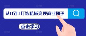 从0到1打造私域变现商业闭环,私域变现操盘手,私域IP打造-湘创网