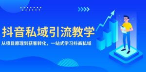 (13418期)抖音私域引流教学:从项目原理到获客转化,一站式学习抖商 私域-湘创网