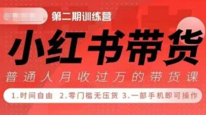 小Red书带货42天训练营 2.0版,宝妈+自由职+上班族+大学生,提高副业收入的大红利项目-湘创网