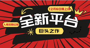 (13696期)又一个全新平台巨头之作,12月6日刚上线,小白入局初期红利的关键,想...-湘创网