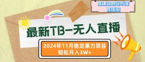(13243期)最新TB-无人直播 11月最新,打造你的日不落直播间,轻松月入3W+-湘创网