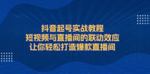 (13874期)抖音起号实战教程,短视频与直播间的联动效应,让你轻松打造爆款直播间-湘创网