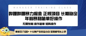 (13749期)全新哔哩哔哩暴力掘金 年前暴力项目简单好操作 长期稳定单机日入500+-湘创网
