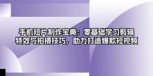 手机短片制作宝典:零基础学习剪辑、特效与拍摄技巧,助力打造爆款短视频-湘创网