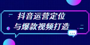 (13548期)抖音运营定位与爆款视频打造:定位运营方向,挖掘爆款选题,提升播放量-湘创网