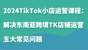 2024TikTok小店运营课程:解决东南亚跨境TK店铺运营五大常见问题-湘创网
