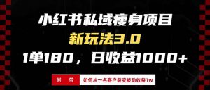 (13348期)小红书瘦身项目3.0模式,新手小白日赚收益1000+(附从一名客户裂变收益...-湘创网