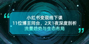 (13157期)小红书变现线下课!11位博主同台,2天1夜深度剖析流量趋势与生态布局-湘创网