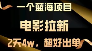 (13396期)【蓝海项目】电影拉新,两天搞了近4w,超好出单,直接起飞-湘创网