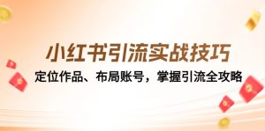 小红书引流实战技巧:定位作品、布局账号,掌握引流全攻略-湘创网