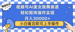 (13813期)视频号蓝海赛道玩法,当天起号,拉爆流量收益,小白也能轻松月入30000+-湘创网
