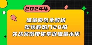 流量密码全解析:短视频热门20招,实战案例带你掌握流量本质-湘创网