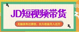 最新JD短视频带货, 无脑发布过原创,长久收益月入过万,有手就行!-湘创网