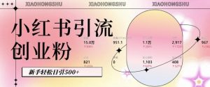 小红书私域引流无脑操作法:AI生成内容,粉丝自动转化,新手轻松日引500+创业粉-湘创网