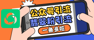 公众号低成本引流翡翠粉,高客单价,大力出奇迹一鱼多吃-湘创网