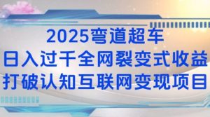 2025弯道超车日入过K全网裂变式收益打破认知互联网变现项目【揭秘】-湘创网