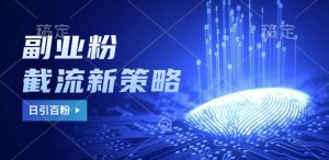 副业粉截流玩法与更新,不废号, 不封号。日引100+-湘创网