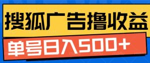 搜狐视频广告全自动撸收益,单号日入5张【揭秘】-湘创网
