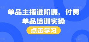 单品主播进阶课,付费单品培训实操,46节完整+话术本-湘创网