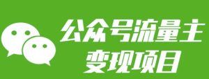 公众号流量主变现项目:每天2小时,普通人每月多挣三五千-湘创网