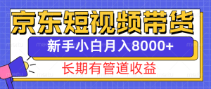 京东短视频带货新玩法,长期管道收益,新手也能月入8000+-湘创网