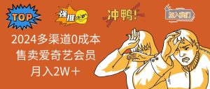 (13057期)2024多渠道0成本售卖爱奇艺会员月入2W+-湘创网