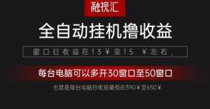 全自动观影看广告撸收益项目(日收益300+)-湘创网