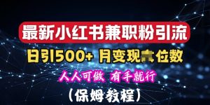 揭秘:小红书素人爆粉,保密教材,日引500+粉丝-湘创网