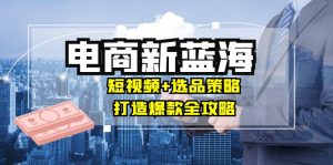 商家必看电商新蓝海:短视频+选品策略,打造爆款全攻略,月入10w+-湘创网