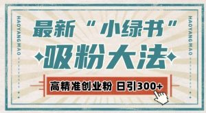 最新自动化“吸粉术”,小绿书激活私域流量,每日轻松吸引300+高质精准粉!-湘创网