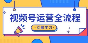 (13401期)视频号运营全流程:起号方法、直播流程、私域建设及自然流与付费流运营-湘创网
