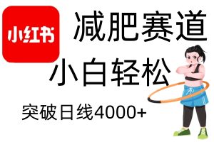 小红书减肥赛道,简单零成本,无需剪辑,不用动脑,小白轻松日利润4000+-湘创网