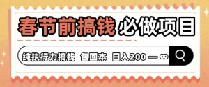 春节前搞钱必做项目,AI代写纯执行力赚钱,无需引流、时间灵活、多劳多得-湘创网