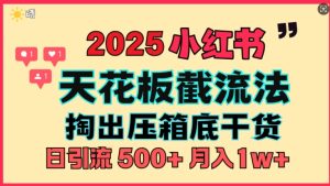 首次揭秘:彻底打通小红书截流思路,全行业全链路打法,当天引爆你的通讯录 私域大咖自用法-湘创网