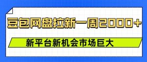 豆包网盘拉新,一周2k,新平台新机会-湘创网