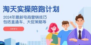淘天实操陪跑计划,2024年最新电商营销技巧,包括直通车、大促策略等-湘创网
