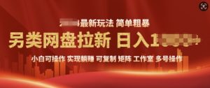 2025暴利长期实现躺Z,另类网盘拉新,简单发视频泛流拉新变现, 轻松日入多张-湘创网