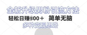 全新升级男粉引流方法,不需要真人出境,不需要你有才艺,二创风格 简单暴力-湘创网