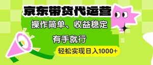(13957期)【京东带货代运营】操作简单、收益稳定、有手就行!轻松实现日入1000+-湘创网