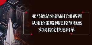 (13970期)亚马逊站外新品打爆系列,从定价策略到把控节奏感,实现稳定快速出单-湘创网
