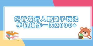 (14041期)抖音发行人野路子玩法,手机操作一天2000+-湘创网