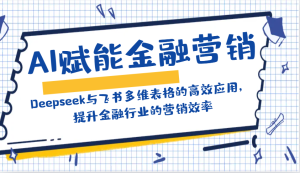 AI赋能金融营销:Deepseek与飞书多维表格的高效应用,提升金融行业的营销效率-湘创网