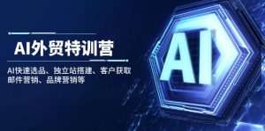 (14217期)AI外贸特训营:AI快速选品、独立站搭建、客户获取、邮件营销、品牌营销等-湘创网