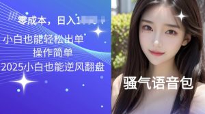2025骚气导航语音包项目，零基础小白单日变现多张-湘创网