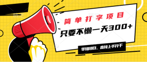(14096期)简单打字项目,一天可撸300+,单日无上限,多劳多得!-湘创网