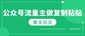(14333期)最新完整Ai流量主爆文玩法,每天只要5分钟做复制粘贴,每月轻松10000+-湘创网