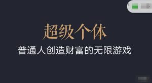 超级个体2024-2025翻盘指南,普通人创造财富的无限游戏-湘创网