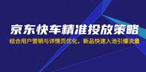 (14185期)京东快车精准投放策略,结合用户营销与详情页优化,新品快速入池引爆流量-湘创网